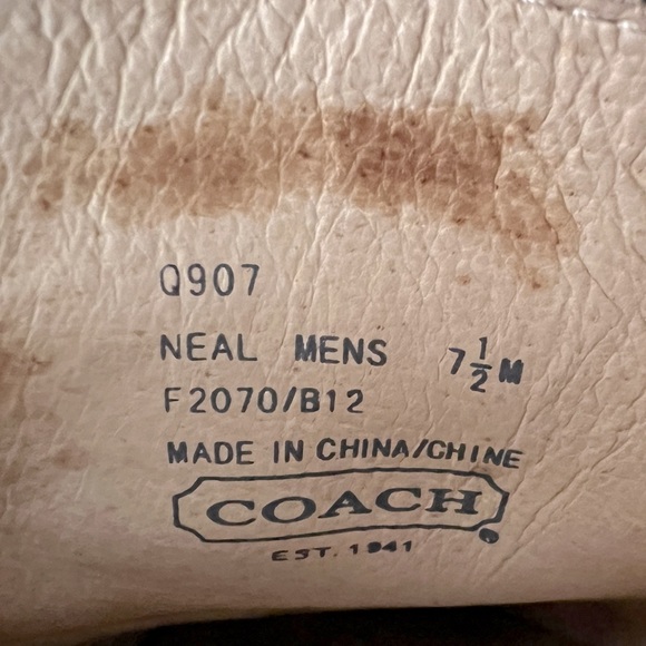 Coach Signature Logo Canvas Men's Loafer - Picture 8 of 8